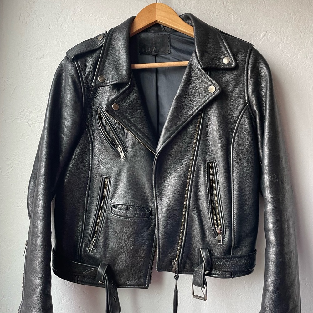 Neuw Denim real leather motorcycle jacket